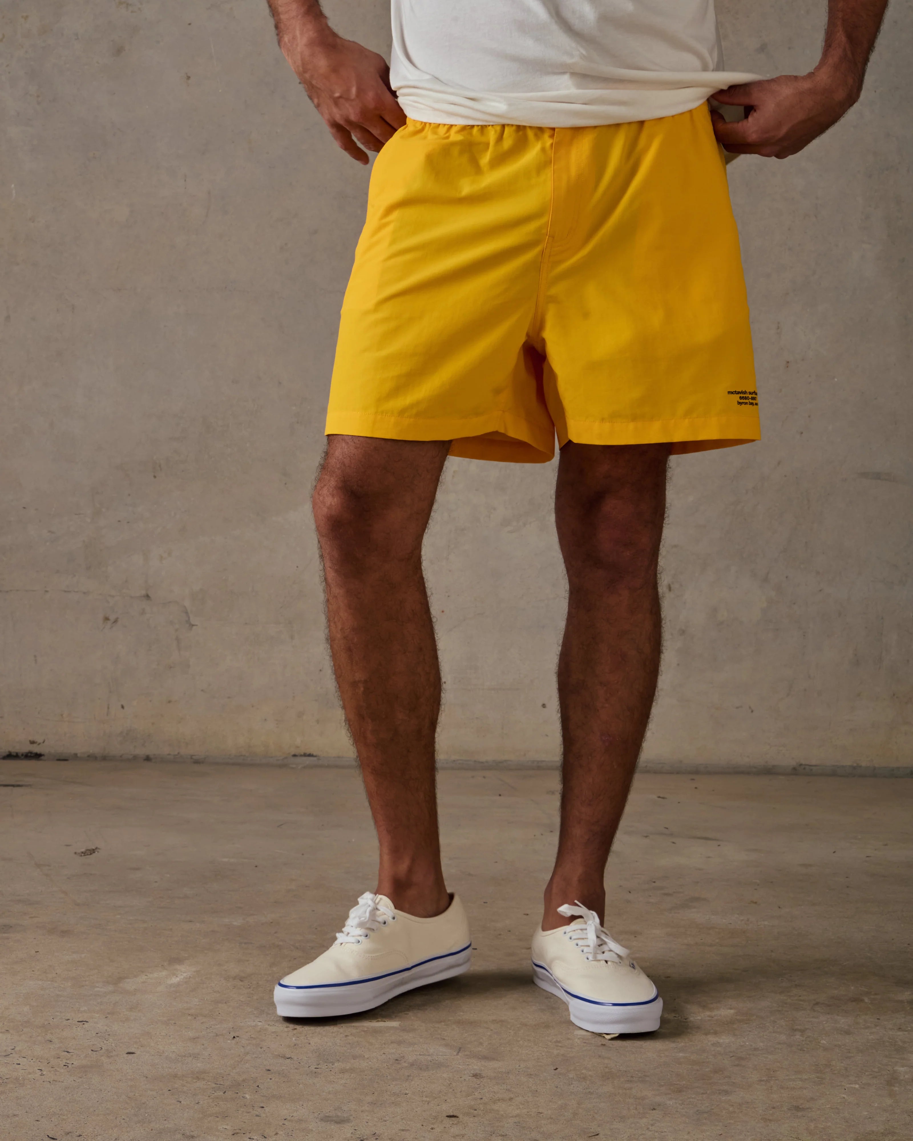 Land Swim Short - Yellow