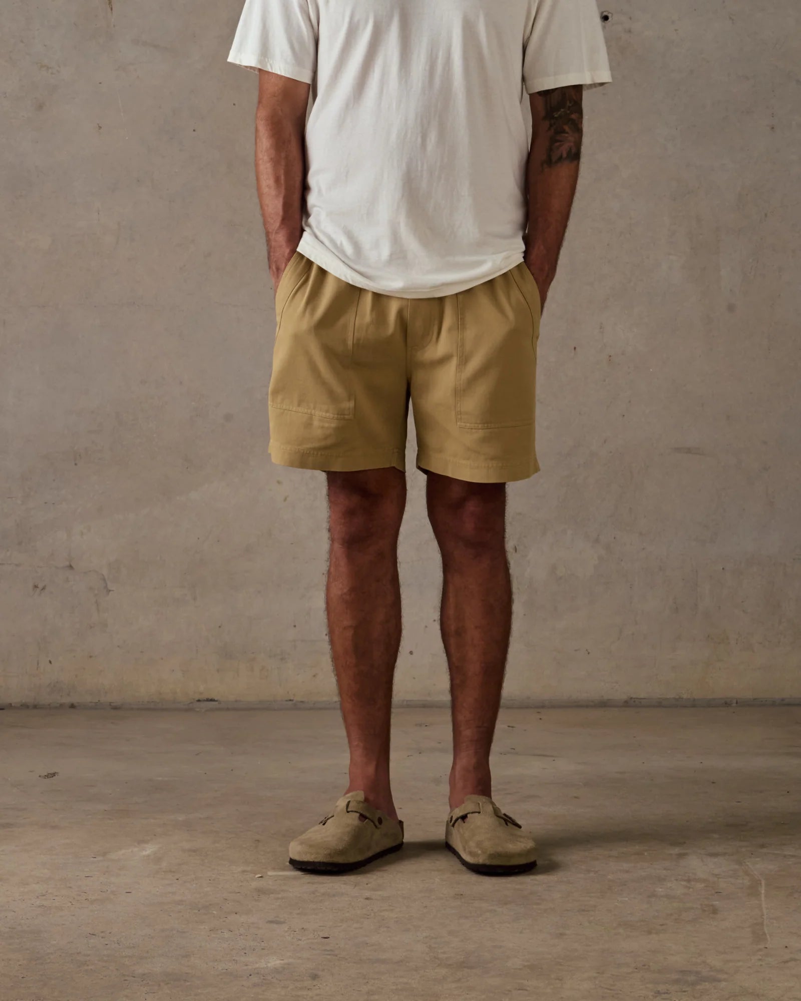 Twill Shorts - Tan