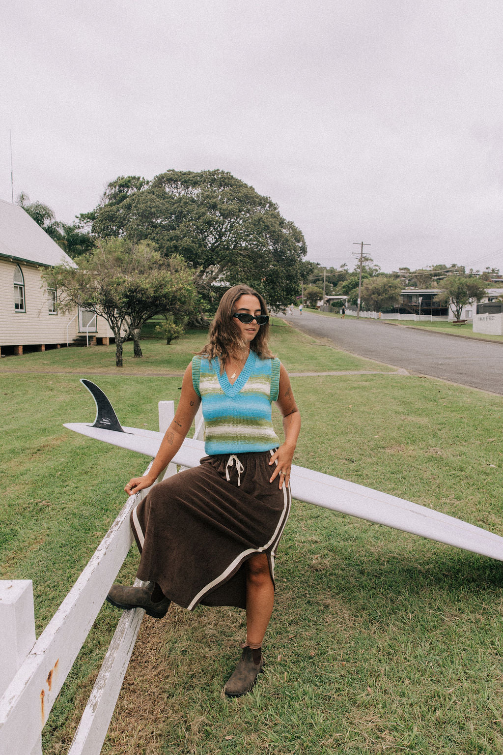 Terry Long Skirt - Chocolate