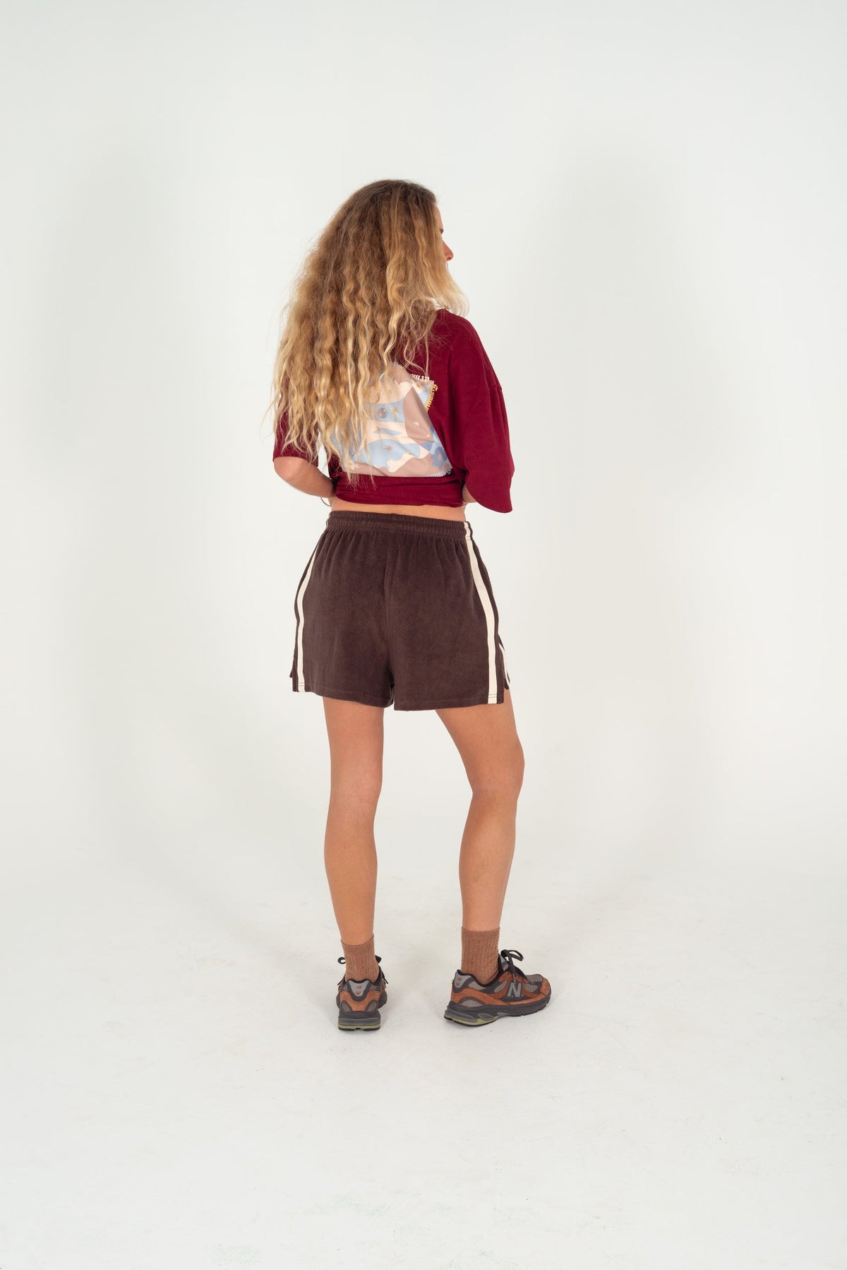 Terry Towelling Short - Chocolate