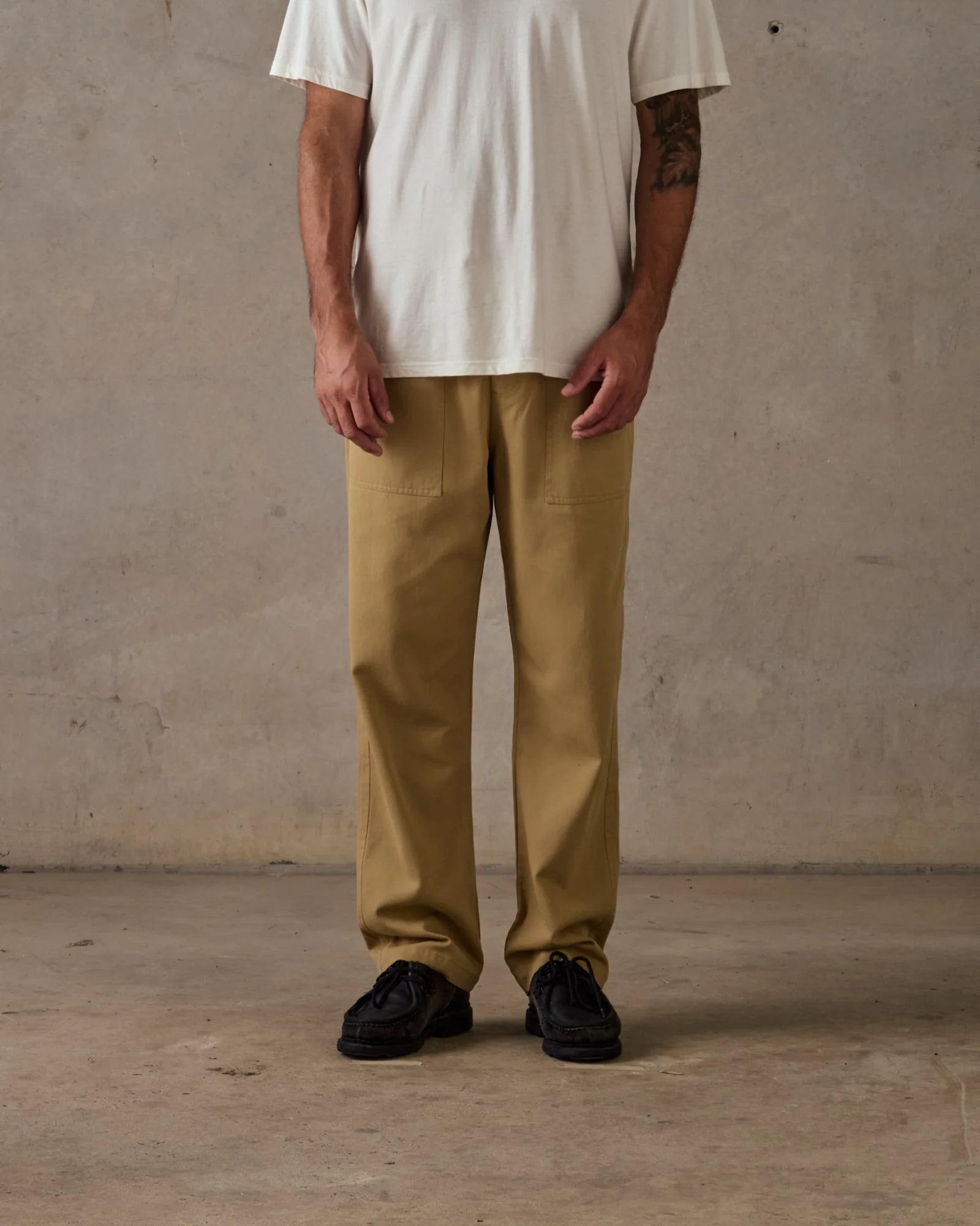 Twill Pants - Tan