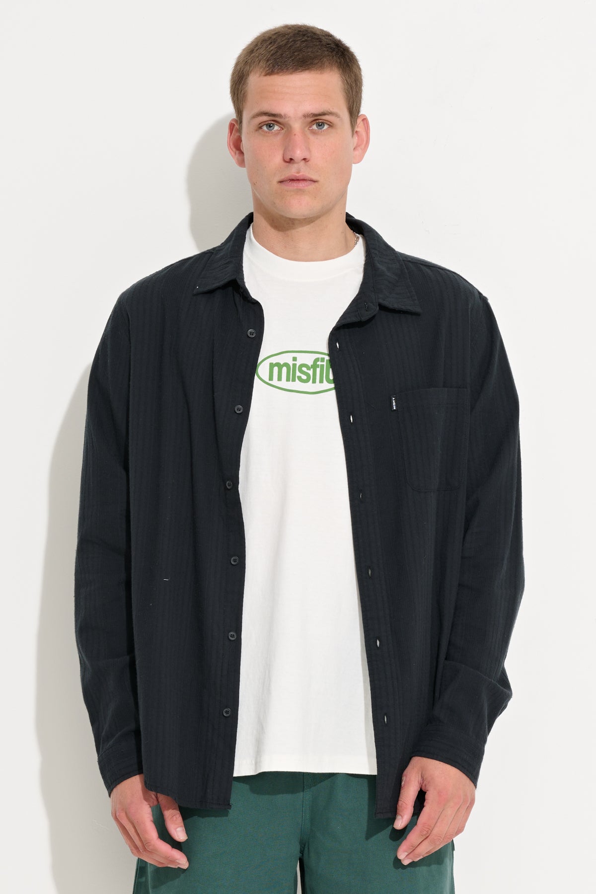 Dal Form Long Sleeve Shirt - Black