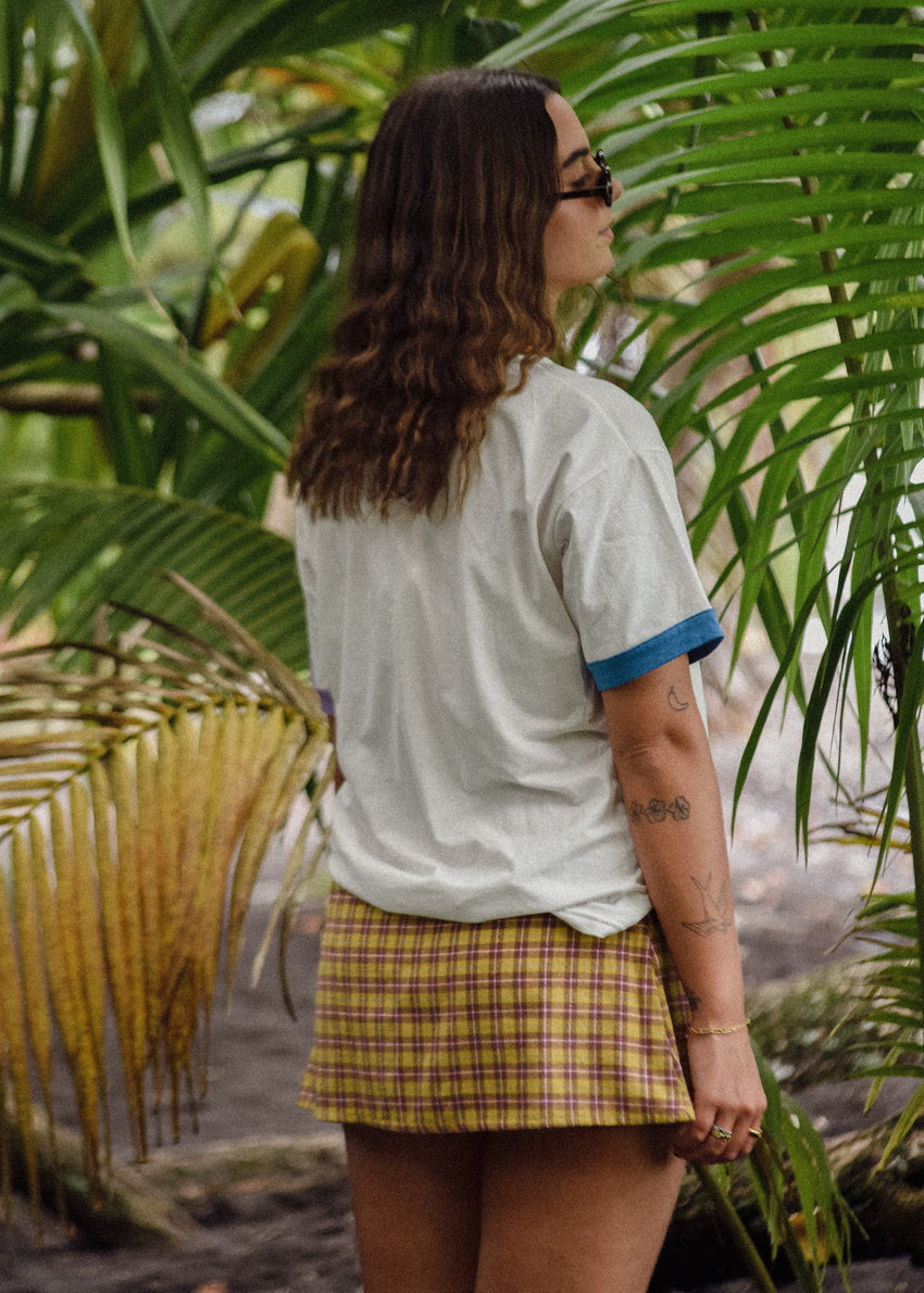 Wrap Mini Skirt - Flannel Plaid