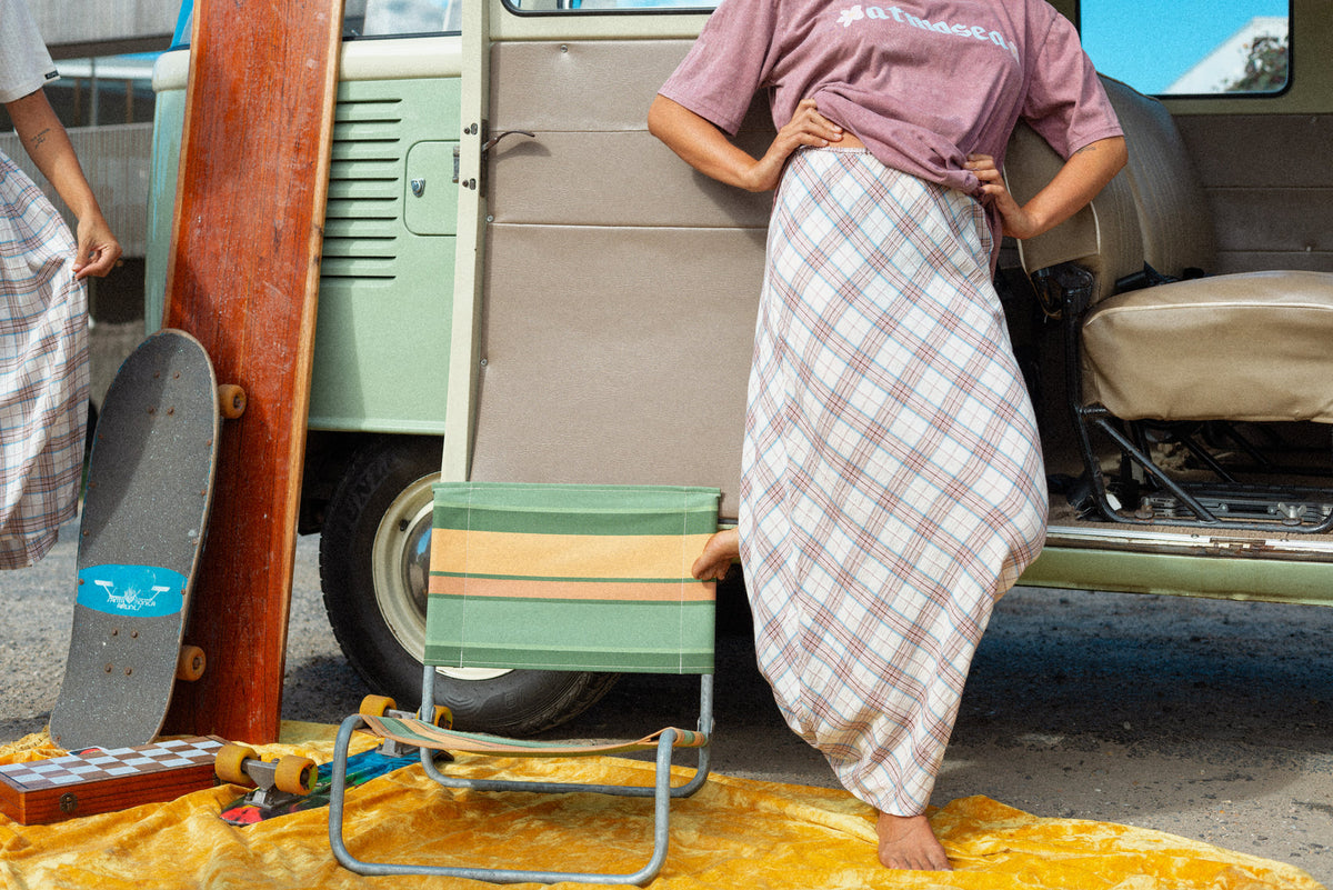 Yani Bias Maxi Skirt - Espresso Check