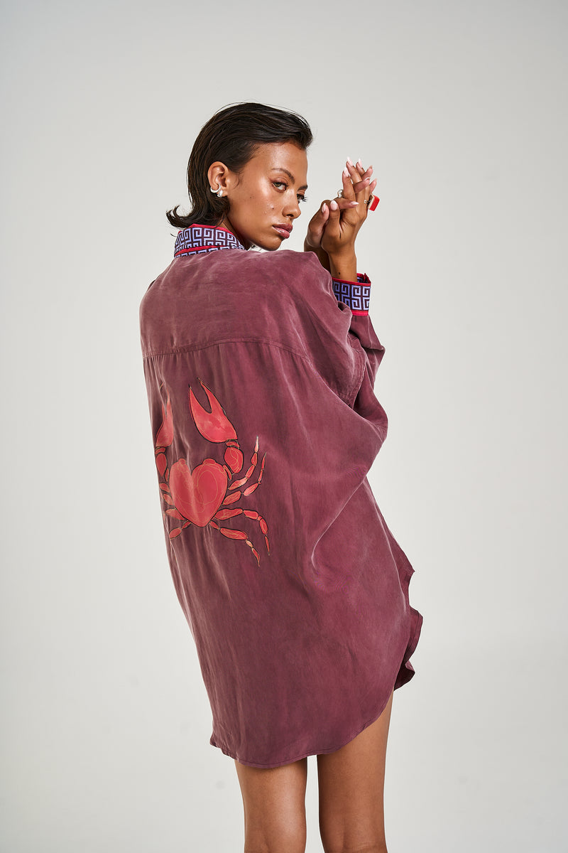 Long Sleeve Oversized Shirt - Zodiac