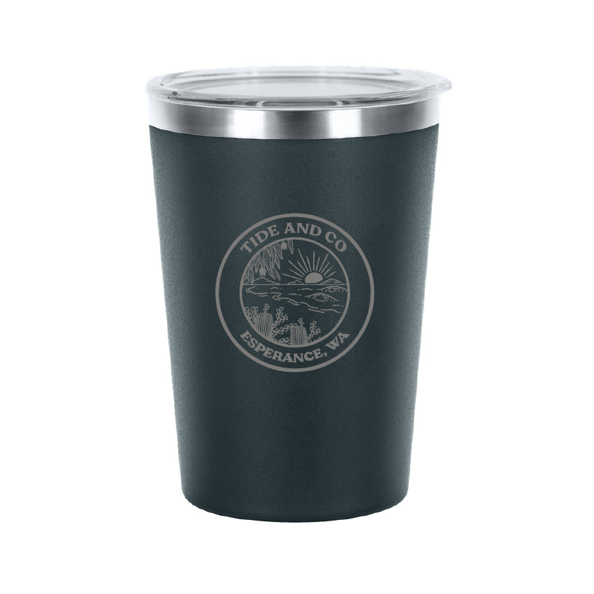Tide & Co X Project Pargo Insulated Coffee Cup 12oz - BBQ Charcoal