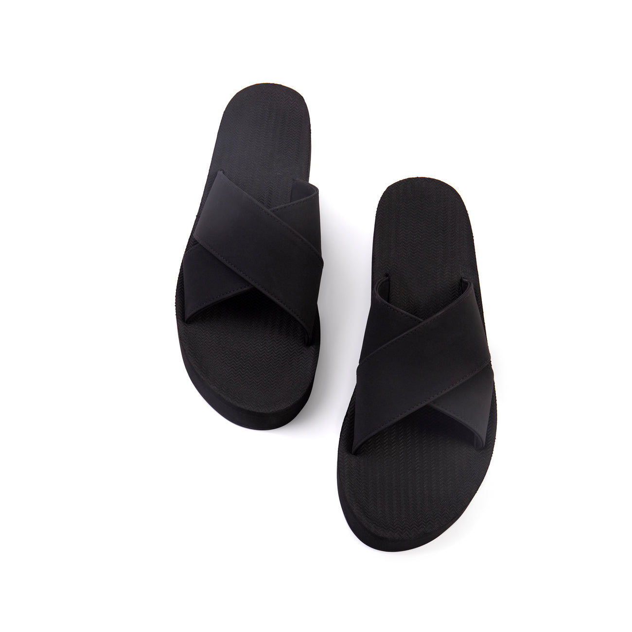 Womens Platform Cross - Black
