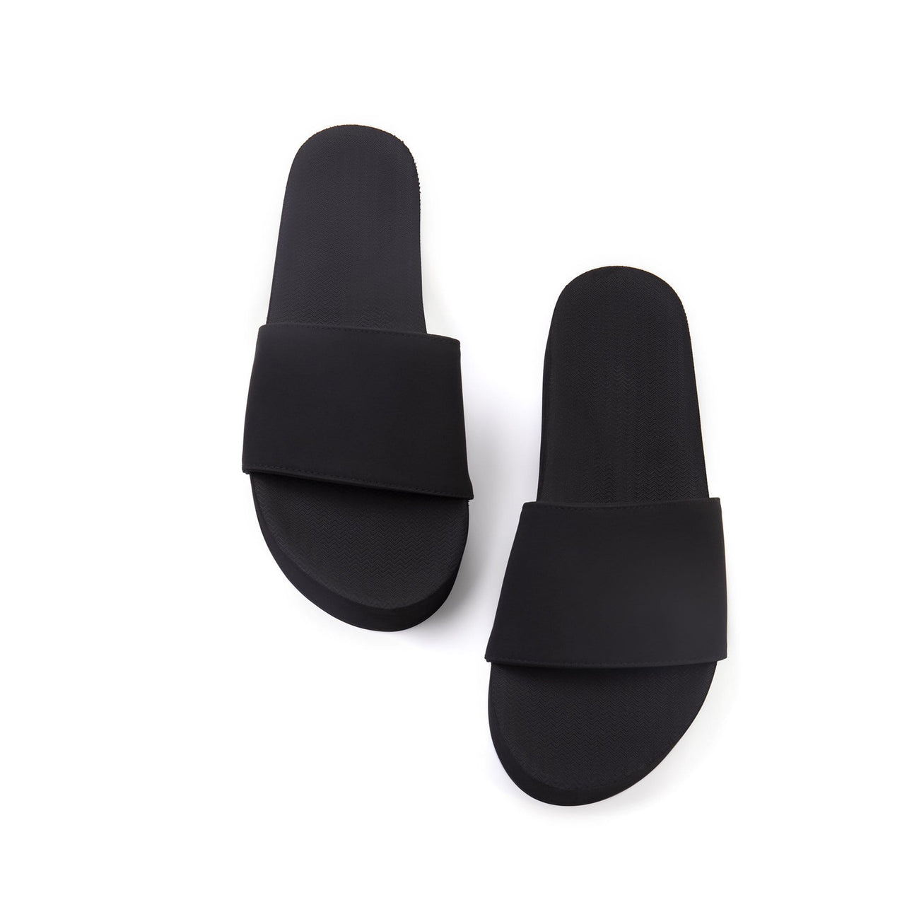 Womens Platform Slides - Black