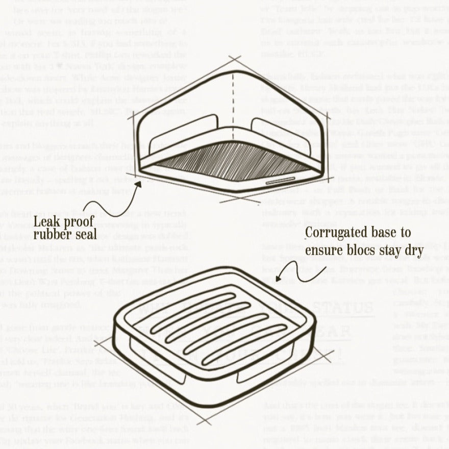 Bloc Travel Container - Cream